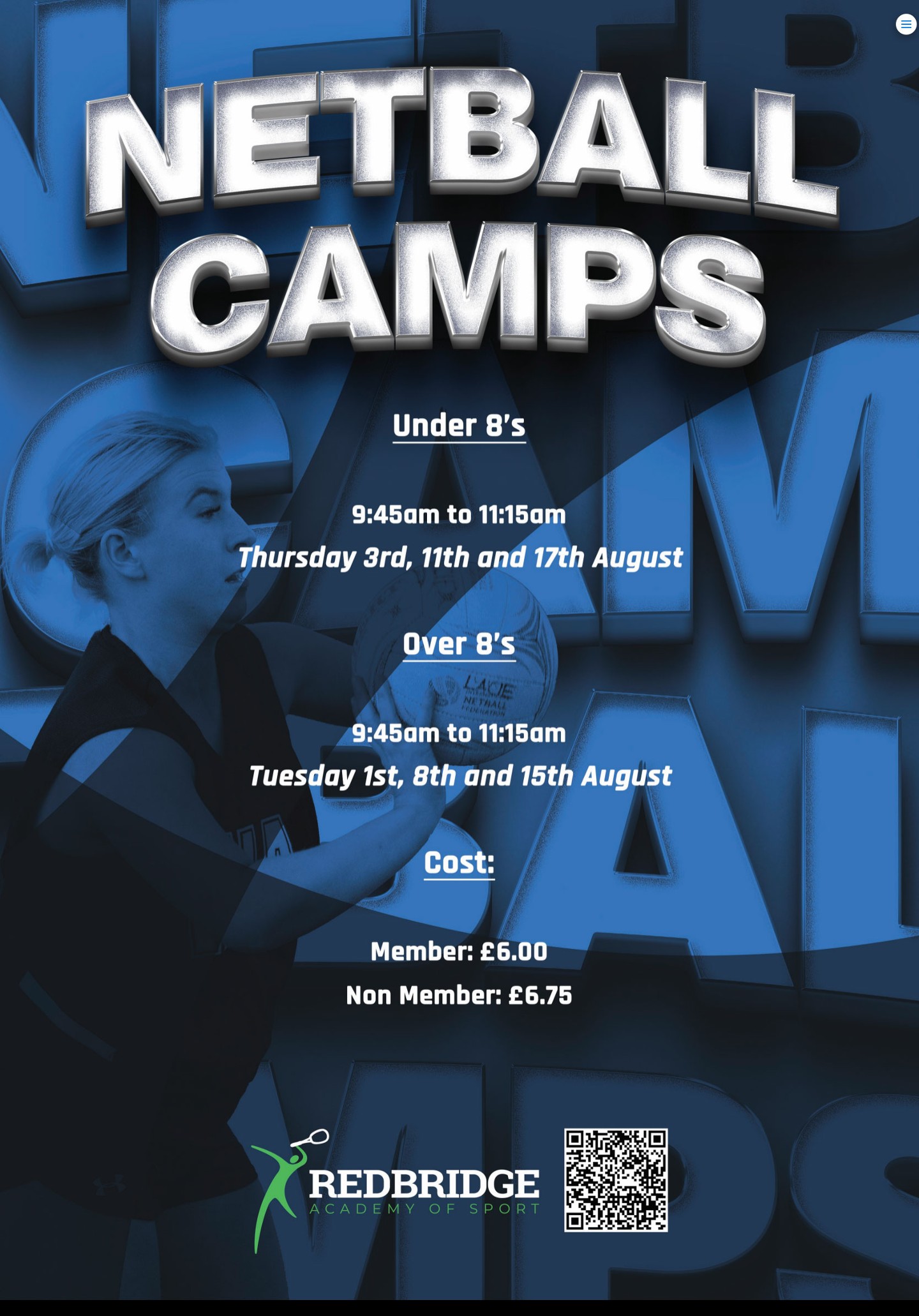 Academy Of Sport - Netball Camps